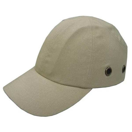 Bump Cap, Long Brim Baseball, Inner Shell ABS, Outer Cotton, Hook-and-Loop Suspension, Khaki MPN:23Z354