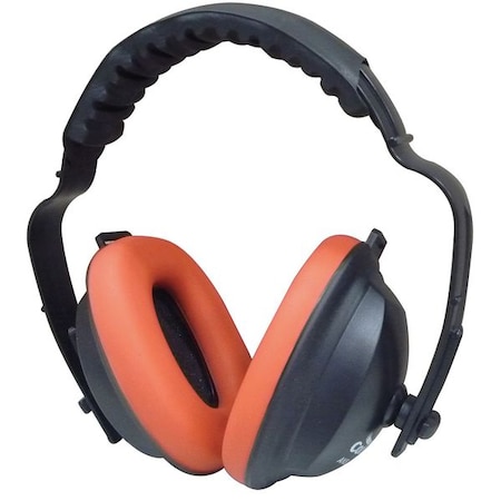 Condor Over-the-Head Ear Muffs, 21 dB NRR, Passive, Electrically Insulated, Black/Red MPN:26X624