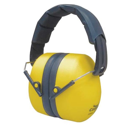 Condor Over-the-Head Ear Muffs, 26 dB NRR, Passive, General Purpose, Yellow MPN:26X627