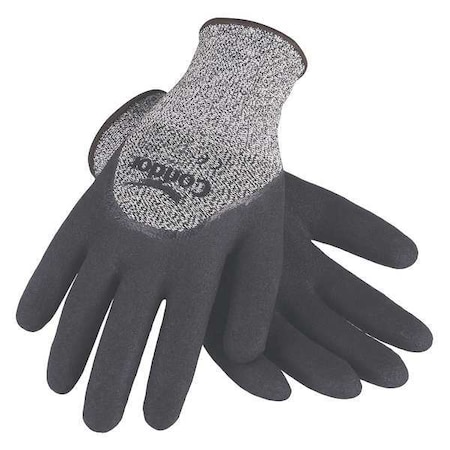 Cut Resistant Coated Gloves, Cut Level 2, Nitrile, Sandy, 2XL 1 PR MPN:29JV49