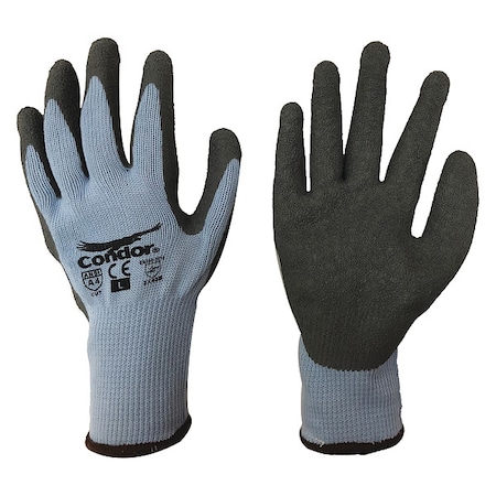 Cut-Resistant Coated Gloves, Cut Level A2, Dipped, Latex, Rough, M 1 PR MPN:29JV92