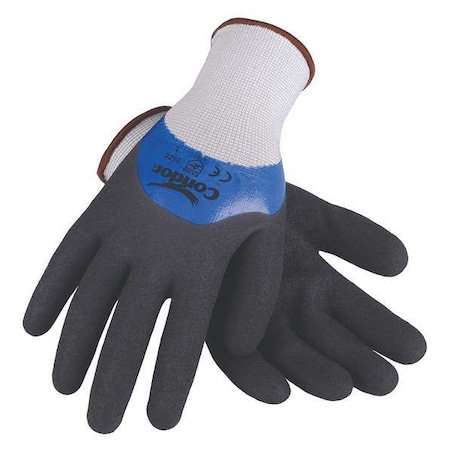 Coated Gloves, Nitrile, Textured, 4-Mar, 3 Abrasion Level, White, XL (10) 1 PR MPN:29JV99