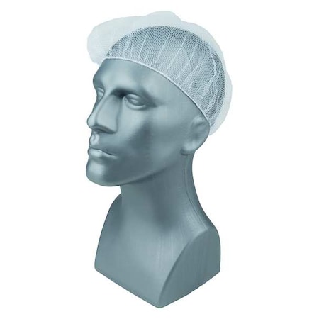 Hairnet, Polyester, 18 in Dia., White, S, 100 PK MPN:29JW44