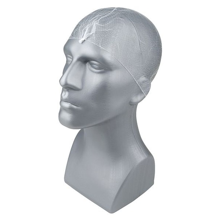 Hairnet, Nylon, 22 in Dia., White, M, 144 PK MPN:29JW46