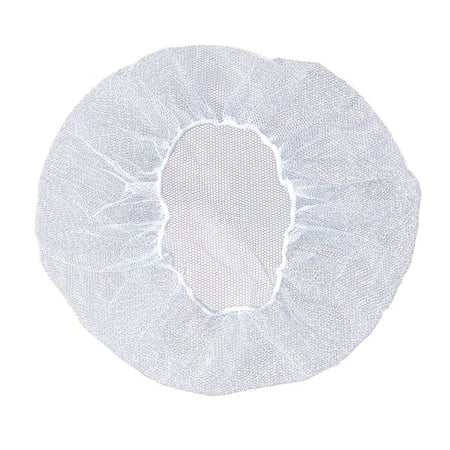 Hairnet, Polyester, 20 in Dia., White, M, 100 PK MPN:29JW61