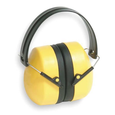 Condor Over-the-Head Ear Muffs, 25 dB NRR, Passive, General Purpose, Yellow MPN:2AAG5