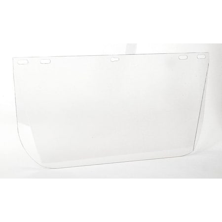 Face Shield Visor, Clear Visor, Polycarbonate, Uncoated Lens, Clear MPN:2AUB6