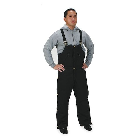 Arctic Bib Overall, 1000-Denier Cordura® Nylon, 12 oz Fabric Weight, 31 in Inseam, Black, 2XL (Formerly Condor) MPN:2KTH5