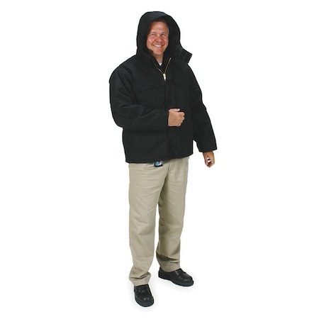 Coat, 1000-denier Condura® Nylon, Zipper, Black, Xl (Formerly Condor) MPN:2KTH9