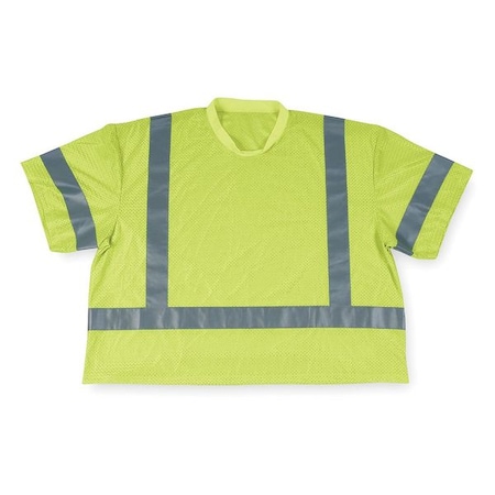 T-Shirt, 3, Class 3, Polyester, Green, XL MPN:2RE41