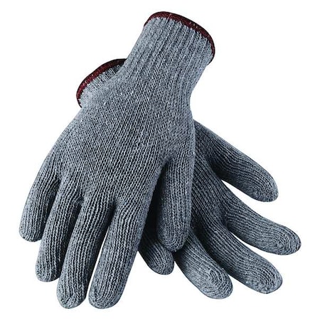 Knit Gloves, Uncoated, Task & Chore, Cotton/Polyester, Gray, Small, 1 Pair MPN:2UTZ1