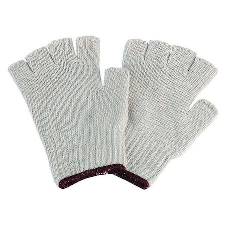 Knit Gloves, Cotton/Polyester, None Uncoated, Knit, Beige, S, 1 PR MPN:2UTZ8