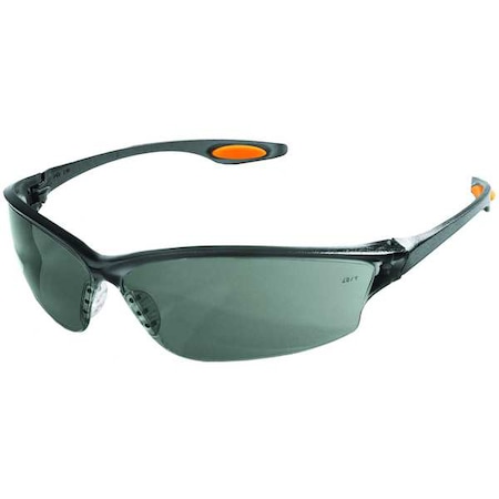 Oxulux, Safety Glasses, Anti-Scratch, Gray Lens, Gray Frame, Frameless MPN:2VLA1