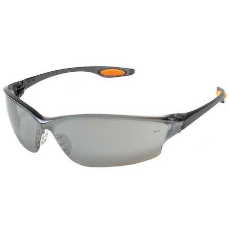 Oxulux, Safety Glasses, Anti-Scratch, Gray Mirror Lens, Gray Frame, Frameless MPN:2VLA4