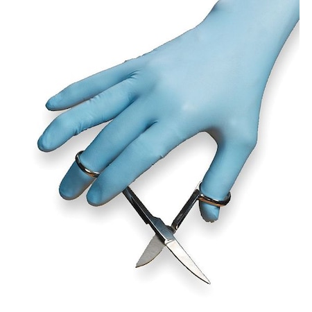 Disposable Gloves, Medical Grade, 3 mil Palm, Nitrile, Powder-Free, S (7), 100 PK, Blue MPN:2VLY2
