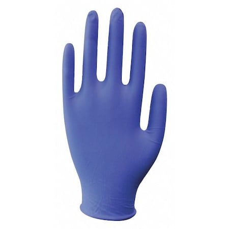 Disposable Gloves, Nitrile, Powder-Free, 3 mil, Blue, S (Size 6), PK100 MPN:2XLZ6