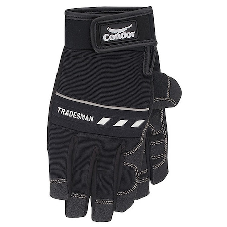Mechanics Gloves, Clarino/PVC Grip/Wear Panels Palm, S, Black (Formerly Condor) MPN:2XRV6