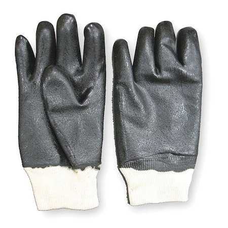 Condor Chemical Resistant Gloves, Cotton Jersey, 10.25 in L, Black, M, 1 PR MPN:2YEP5