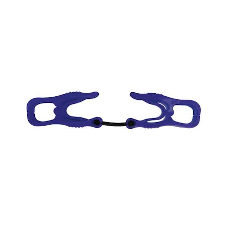 Glove Holder Clips, Plastic, Blu, 6-3/8 in L, PR MPN:30LU75