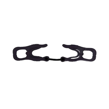 Glove Holder Clips, Plastic, Blk, 6-3/8 in L, PR MPN:30LU78