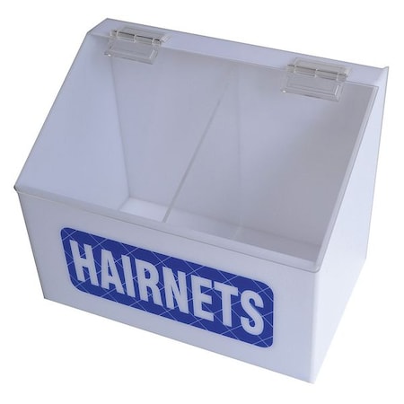 Hairnet Dispenser, White/Blue, Acrylic MPN:30ZE60
