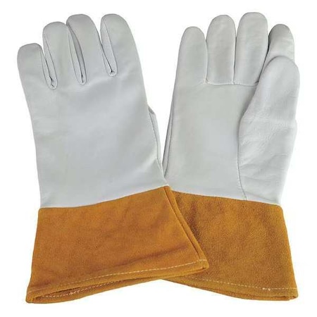 Condor Welding Gloves, Gauntlet Cuff, Straight Thumb, Premium Goatskin, XL, 1 PR MPN:31KY88