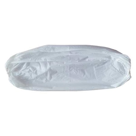 Disposable Sleeve, 18 in Length, 1.25 mil Thick, Welded Seam, White, 100 PK MPN:32TL73