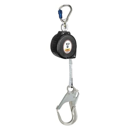 Condor Self-Retracting Lifeline, 10 ft. Length, Carabiner, Aluminum, 1 Leg(s) MPN:35KV10