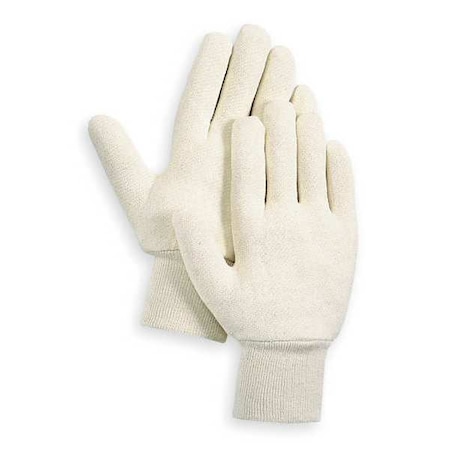 Knit Gloves, Cotton/Polyester, None Uncoated, Knit, White, S, 1 PR MPN:3AR55