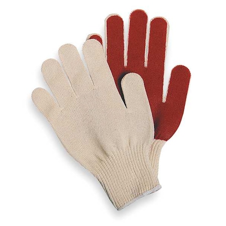 Coated Gloves, PVC, Flat, Palm, 2 Abrasion Level, Red, L (9) 1 PR MPN:3BA38