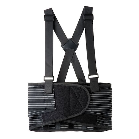 Back Support, Black, Elastic, L MPN:3RVC2