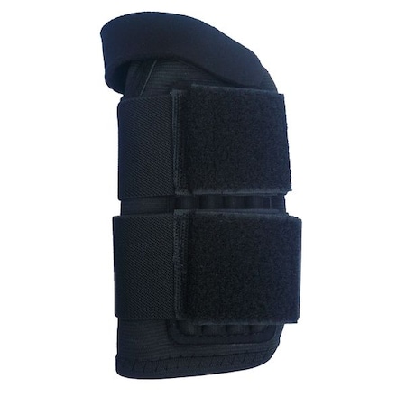 Wrist Support, Elastic, Double Strap, Ambidextrous, Black, Size L MPN:3RXT9