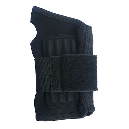 Wrist Support, Neoprene, Single Strap, Ambidextrous, Black, Size S MPN:3RXU6