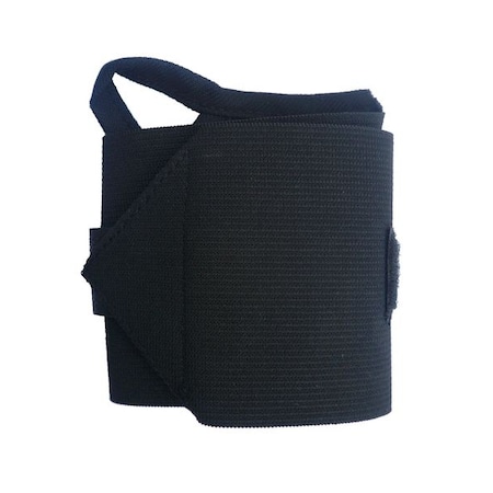 Wrist Wrap, Elastic, Slide On, Single Strap, Ambidextrous, Black, Size Universal MPN:3RYC6