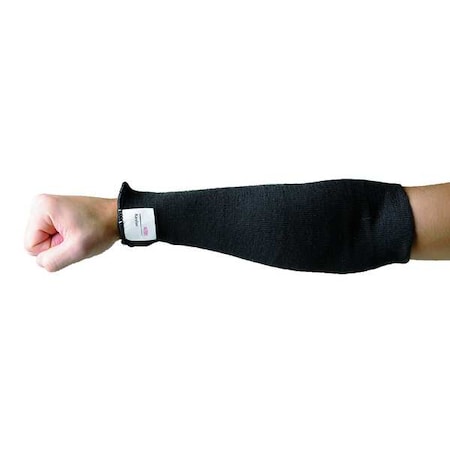 Cut Resistant Sleeve, 10 In., Black MPN:3TKX3