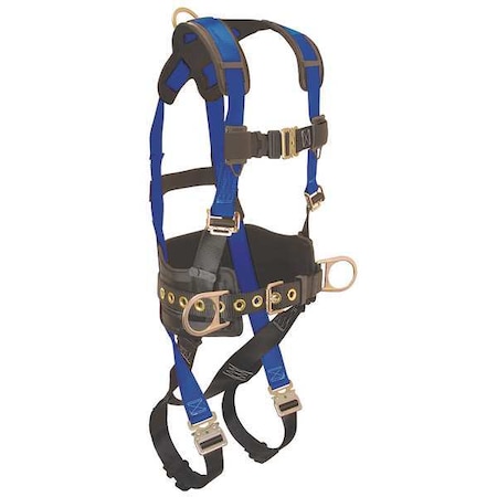 Condor Full Body Harness, XL, 425 lb., Quick-Connect Chest/ Quick-Connect Leg Straps MPN:45J274