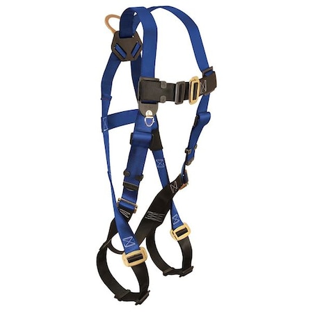 Condor Full Body Harness, XL/2XL, 425 lb., Mating Chest/ Mating Leg Straps, Back D-Ring MPN:45J276