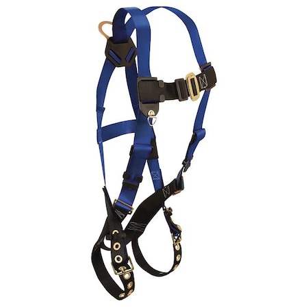 Condor Full Body Harness, XL/2XL, 425 lb., Mating Chest/ Tongue Leg Straps, Back D-Ring MPN:45J277