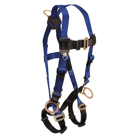 Condor Full Body Harness, XL/2XL, 425 lb., Mating Chest/ Mating Leg Straps, Back, Hips D-Ring MPN:45J278