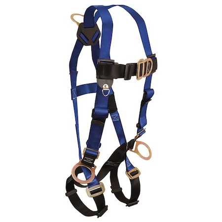 Condor Full Body Harness, S/M, 425 lb., Mating Chest/ Mating Leg Straps, Back, Chest, Hips D-Ring MPN:45J279