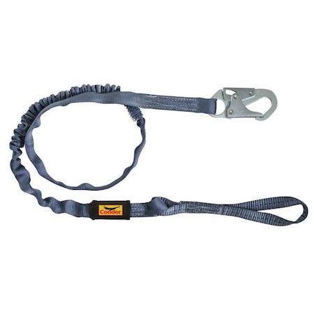 Shock Absorbing Lanyard, 6 ft. Length, Web Loop, Polyester, 1 Leg(s), 310 lb. Weight Capacity MPN:45J286