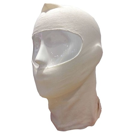 Head Sock, Cotton, Serged Seam, White, Covers Head, Mouth, 12 PK MPN:46W162