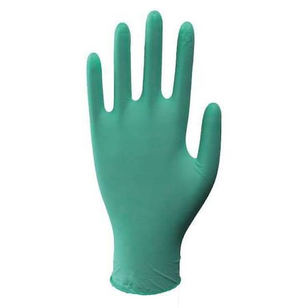 Disposable Gloves, 4.00 to 4.99 mil Palm, Latex, Powdered, S (7), 100 PK, Green MPN:48UM29