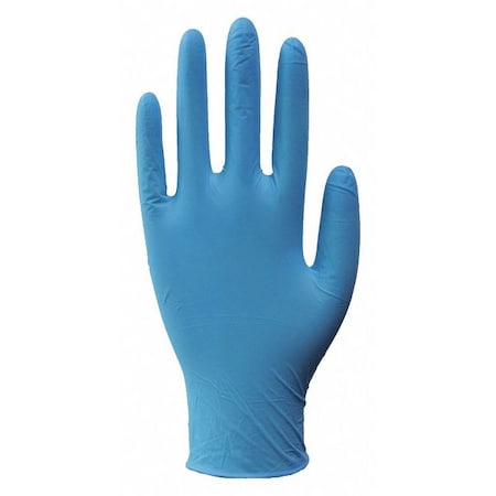 Disposable Gloves, 3.2 mil Palm, Nitrile, Powder-Free, S, 100 PK, Blue MPN:48UM34