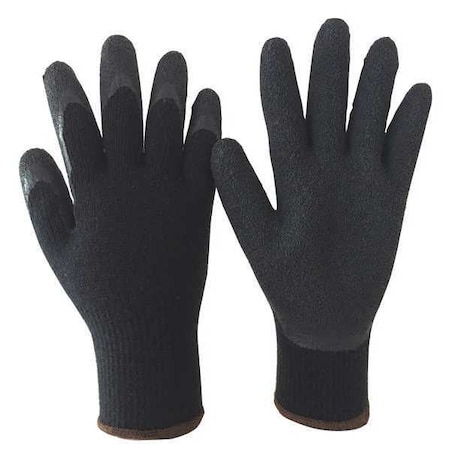 Coated Gloves, Latex, Smooth, Palm, 2 Abrasion Level, Black, S (7) 1 PR MPN:48UP46