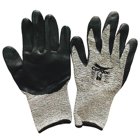 Cut Resistant Coated Gloves, Cut Level A4, Dipped, Nitrile, Foam, S 1 PR MPN:48UR07