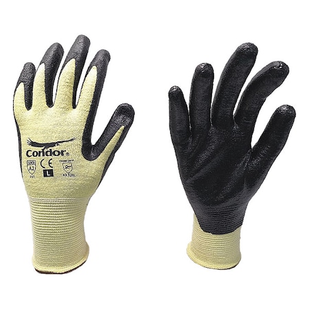 Cut Resistant Coated Gloves, Cut Level A2, Dipped, Nitrile, Foam, XL 1 PR MPN:48UR35