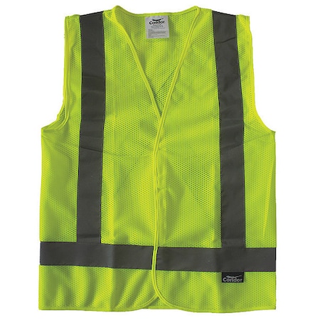 Safety Vest, Yellow/Green, S, Hook-and-Loop MPN:491R87