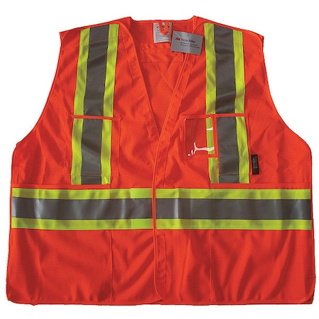Safety Vest, Orange/Red, 2XL/3XL MPN:491T15