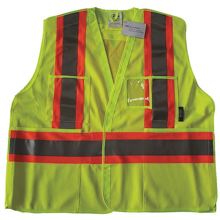 Safety Vest, Yellow/Green, L/XL MPN:491T16